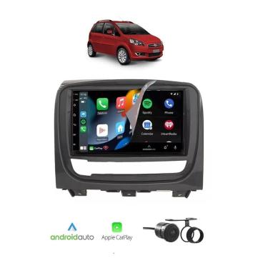 Imagem de Kit Multimídia Idea 2013 / 2015 Mold Grafite 7 Pol CarPlay AndroidAuto - FirstOption 8100