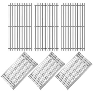 Imagem de Clivimi 54801 92911 Grelhas de substituição para peças de grelha DCS 36DBQAR, 36EBQAR, 48DBQAR, 48DBQR, 48EBQAR, BGA36-BQARL, BGA36-BQARN, BGA48-BQARL, BGA48-BQARN, bandeja radiante de briquetes de