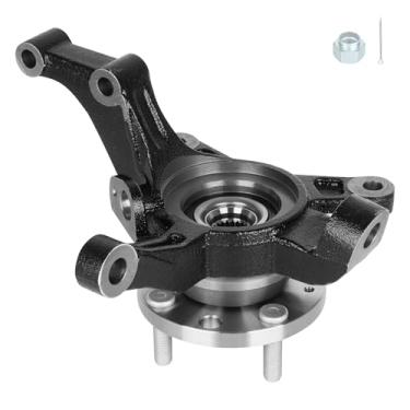 Imagem de Conjunto de junta de direção dianteira e cubo de rolamento de roda para Chevy Aveo 2004-2011, Aveo5 2007-2011, Pontiac G3 2009-2010, 1.6L L4, lado esquerdo do motorista, 96535190, 96870493, 96870493,