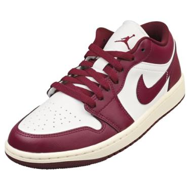 Imagem de Tênis feminino Air Jordan 1 Low (DC0774-161, branco/vela/bordeaux), Vela Bordeaux branca 161, 36 BR
