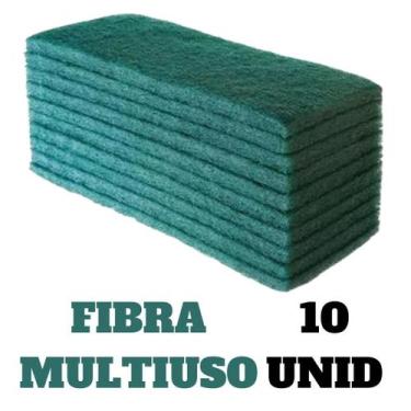 Imagem de Fibra 10 fibras MOP VERDE C/ Esponja Limpeza Pesada Esponja