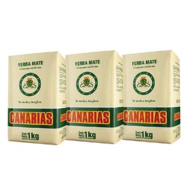 Imagem de Kit 3 Erva Mate Canarias Té Verde Y Jengibre 1Kg