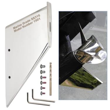 Imagem de GlückMarine 27031 Protetor de reparo seguro para barcos serve para MerCruiser Alpha 1 Geração 2 1991-Presente Stern Drive Marine Models Material Aço Inoxidável