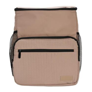 Imagem de Mochila Cooler Isolada, Mochila Cooling Leakproof Múltiplos Bolsos Cooler Lunch Backpack Com Uma Estrutura de Tecido de 3 Camadas para Mulheres Beach Camping Picnic