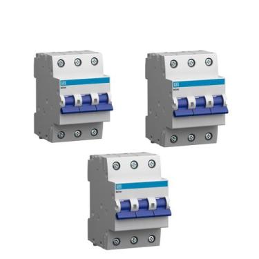 Imagem de Aproveite: Kit com 3 Minidisjuntores Weg Tripolar MDW-C25-3 25A Curva 