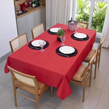 Imagem de Toalha De Mesa Quadrada 8 Lugares 2,10 x 2,10 Tecido Grosso Elegância 