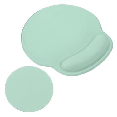Imagem de PATIKIL Mouse pad de gel com descanso de pulso, mouse pad ergonômico com base de espuma viscoelástica confortável antiderrapante macia para computador, laptop, escritório, verde