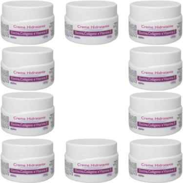 Imagem de 10 Creme Hidratante Alquimia Elastina Colágeno e Vitamina E Pote 250g