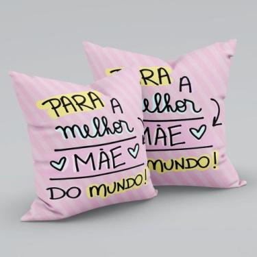 Imagem de Capa Para Almofada Dia das Mães Homenagem Mãe Presente 01 Peça - MANIA