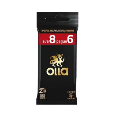 Imagem de Preservativo Olla Lubrificado 8 Unidades