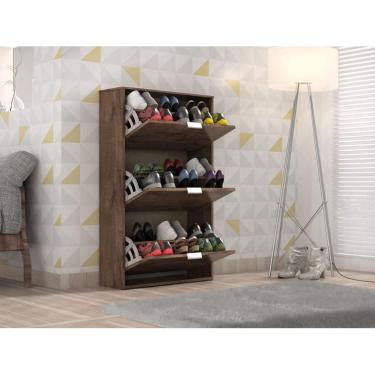 Imagem de Sapateira 3 Portas Marrom Chocolate Quarta Divisao