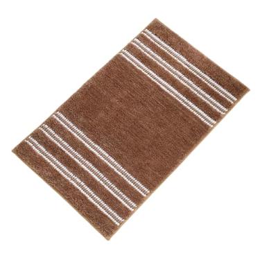 Imagem de WeiLaiKeQi Banheiro tapete de tapete de tapete carpete macho absorvente sem deslizamento banheiro tapete de banho de banheiro para chuveiro banheira de banheira, Marrom
