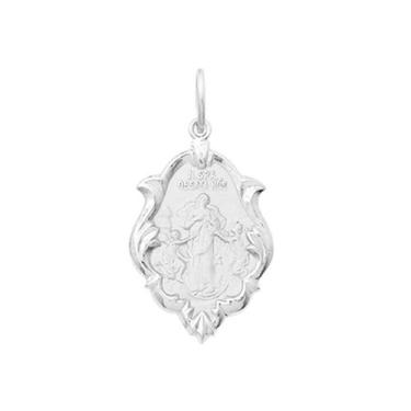 Imagem de Medalha Prata de Lei 925 Pequena Ornato Nossa Senhora Desatadora dos N
