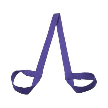 Imagem de Alça Portátil Ajustável para Transporte de Tapete de Yoga, 150cm, Roxo