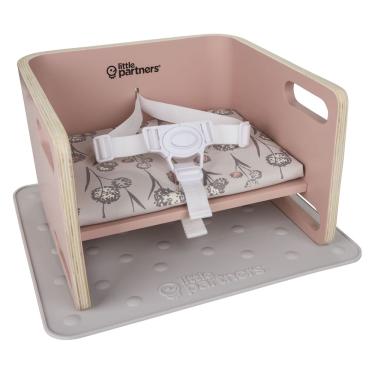 Imagem de Blush de aprendizagem de madeira Booster Seat Little Partners 3 em 1