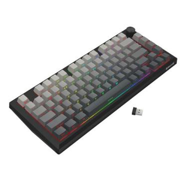 Imagem de Teclado Gamer Redragon Penumbra Pro K687GG RGB 75% Sem Fio, preto