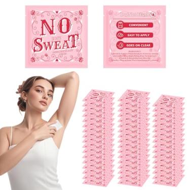 Imagem de BUAEL Mini desodorante toalhetes corporais 50 peças de lenços desodorantes de viagem e desodorante de viagem envolvem individualmente as axilas hipoalergênicas sudorese rosa e viagem para limpar a