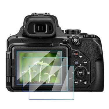 Imagem de ADQQUI Vidro temperado P1100 compatível com câmera digital Nikon P1100 Superzoom, protetor de tela antiarranhões de dureza 9H (pacote com 3)
