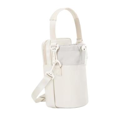 Imagem de YIJU Garraça de garrafinha de água Bolsa de ombro Bike Gift com porta -bolas de bolsa de bolso para esportes de aniversário de festa, Branco