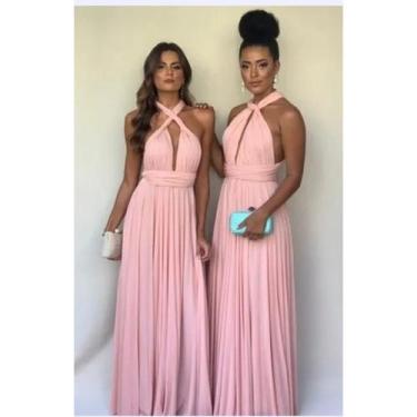 Imagem de Vestido Festa Madrinha Longo Varias Formas De Uso Multiforma. Tamanho 