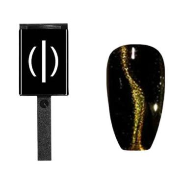 Imagem de Caneta Magnética 3D para Nail Art - Ponta Dupla para Esmalte em Gel UV