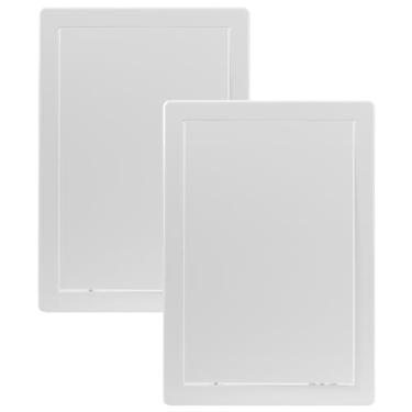Imagem de Vent Systems Plástico ABS branco – Painel de acesso 20 x 30 cm – Pacote com 2 – Porta de acesso para drywall, parede e teto, serviço elétrico e de encanamento – Dimensões externas 21 x 33 cm