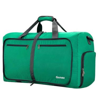 Imagem de Mochila Gonex 100L embalável para viagem, repelente de água, verde