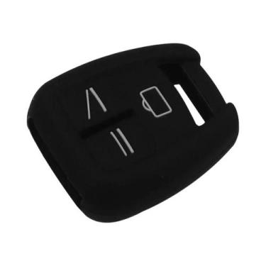 Imagem de Jingyuqin Capa de silicone para chave remota com 3 botões para Opel Va