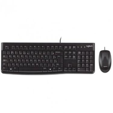 Imagem de Kit Teclado e Mouse Com Fio Logitech MK120 USB Sensor Óptico, Preto