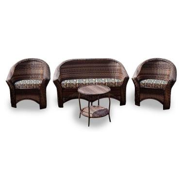 Imagem de Conjunto De 1 Sofá + 2 Poltronas + 1 Mesa Centro Náutica