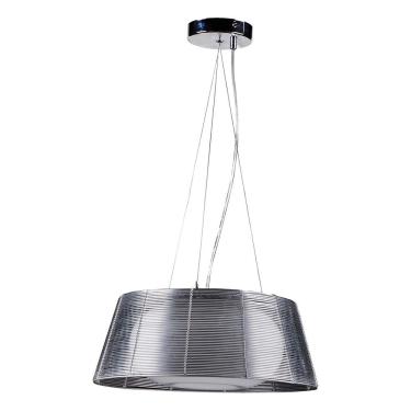 Imagem de Pendente Oriente 3xe-27- Aramado E Vidro Cor Produto Cromado