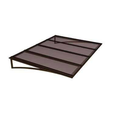Imagem de Toldo Fixo Policarbonato Alveolar Bronze - 2,00m X 1,00m - Estrutura Bronze