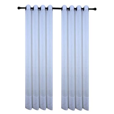 Imagem de Cortina Tecido Voil Linho Flame 3,00x2,50 Branco