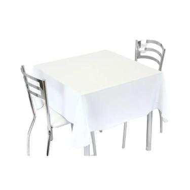 Imagem de Kit 10 Toalhas De Mesa 4 Lugares 1,40x1,40 Oxford Branco