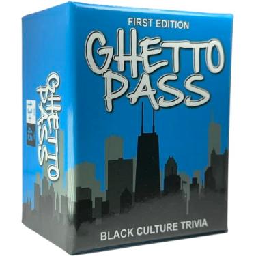 Imagem de Ghetto Pass | Urban Trivia Game Cards and Black History | Your Hood Card Revoked If You Dont Know Black Culture | ISSA Black Thang with This Urban Trivia Card Game | Black Card Games for Black People