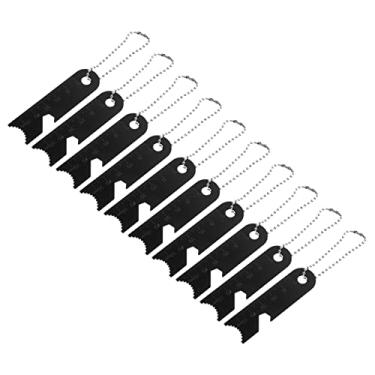 Imagem de KESYOO 10Peças Pederneira Multifuncional Ferramenta Portátil Acampamento e Sobrevivência Produz Faíscas Brilhantes e Chamas Fortes Qualquer Condição
