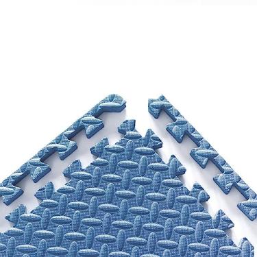 Imagem de K ERATISNIK Tapetes De Espuma Intertravados Com 1 Polegada Espessura Para Academia Em Casa, Fitness, Proteção Superfície Exercícios, Acolchoamento Eva Borda Equipamentos Treino (1 Polegada, Azul Esc