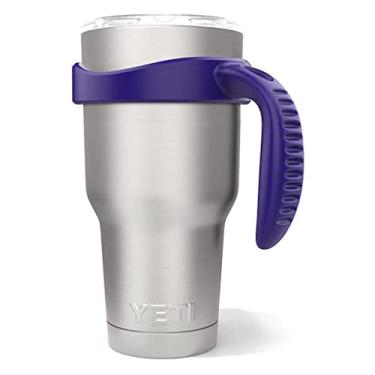 Imagem de ALAFAT Alça Para Copo Térmico Yeti Rambler De 30 Oz, Caneca Rtic, Sic, Ozark Trail Grip E Mais Canecas - Sem Bpa (Roxo)