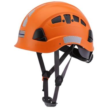 Imagem de LOHASTAR Capacetes De Segurança Para Construção, Capacete Ventilado, Aprovado Pela Ansi Z89.1, Com Suspensão 6 Pontos Da Osha (A2 Laranja)