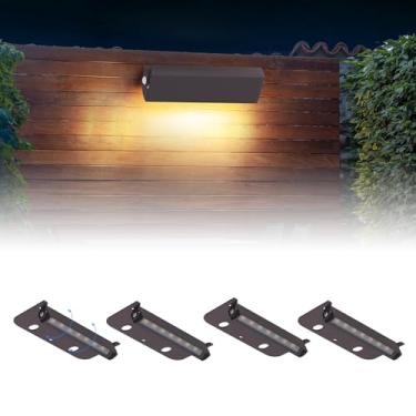 Imagem de Kwinmyso - Pacote Com 4 Unidades De Iluminação Led Polegadas 1,8 W Para Paisagismo, Parede Contenção Baixa Tensão 12 V Ca/Cc, Pavimentação, Luz Degrau Externa Branca Suave 2700 K, Vida Útil 50.000 H