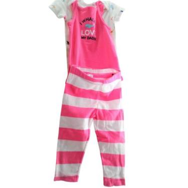 Imagem de Conjunto/kit dois bodies e uma calça - carter's - tam. 9 meses - impor