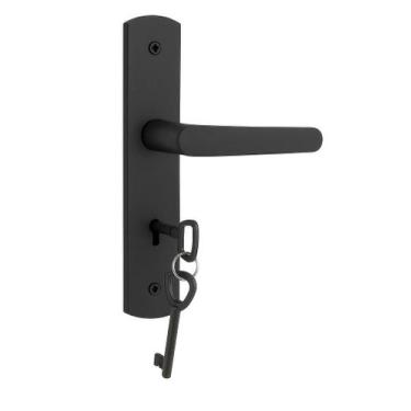 Imagem de Fechadura Interna Ipanema Reta Esp27 Preto - Soprano