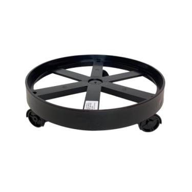 Imagem de Suporte para Botijão de Gás Vaso de Plantas e Galão de Água com Rodinha(Preto)