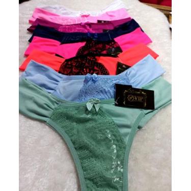 Imagem de Calcinha com renda fio conforto kit com 3 - Vip Moda intima , G