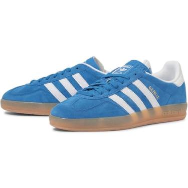 Imagem de Adidas JI2061 Tênis Gazelle Indoor Azul Branco/Gum, Azul/calçado branco/chiclete, 41