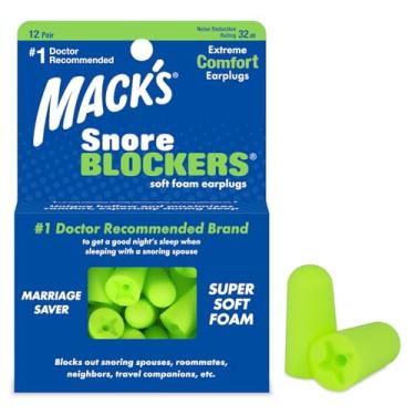 Imagem de Protetor Auricular Mack's Snore Blockers 12 Pares Com Case Cor:Verde