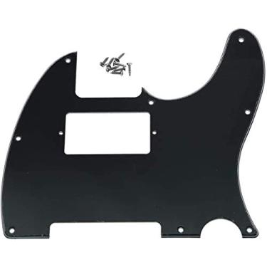 Imagem de Dopro 8 furos Tele Guitar Humbucker Pick Guard para EUA/Mexicano FD Telecaster preto 3 camadas (BWB)