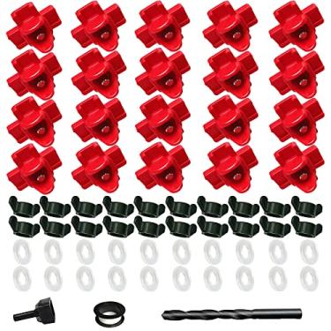 Imagem de VandanCoop Mamilos de Água Horizontais Bocais Automáticos para Aves para Kit Bebedor de Água de Frango com Broca (20)