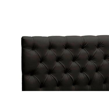 Imagem de Cabeceira Cristal 1,60 Cm Cama Box Queen Corino Preto