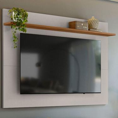 Imagem de Painel para TV Até 70 Polegadas Garden 1 Prateleira Off White/Freijó Trend - Pnr Móveis